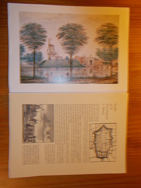 prent. - Gezicht op de Kennemerpoort te Alkmaar.
