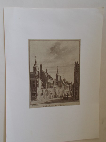 prent. - Doelenstraat Alkmaar.