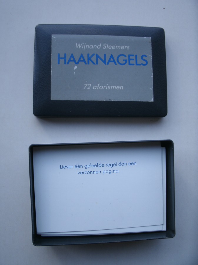 STEEMERS, WIJNAND, - Haaknagels.