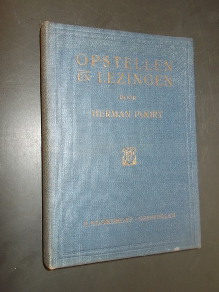 POORT, HERMAN, - Opstellen en lezingen.