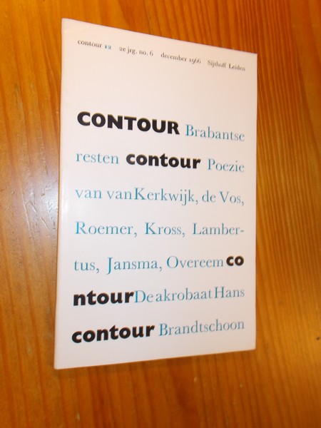 JANSMA, BERT (E.A. RED.), - Contour. Tweemaandelijks tijdschrift.