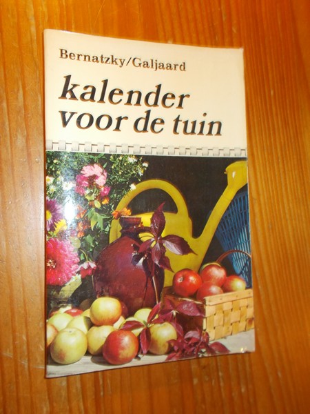 BERNATZKY, DR. A., - Kalender voor de tuin.