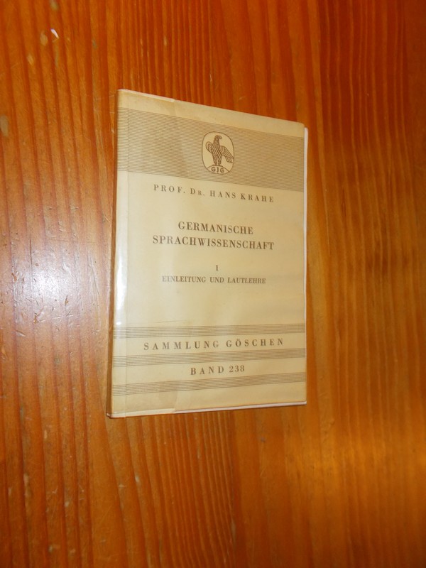 KRAHE, H., - Germanische Sprachwissenschaft. Samlung Goschen No.238.