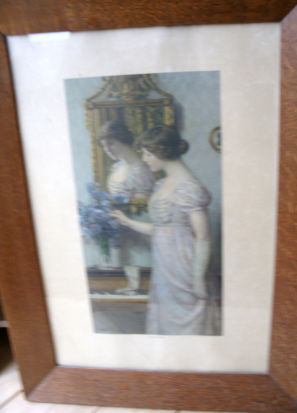 antique print (prent). - Violets.
