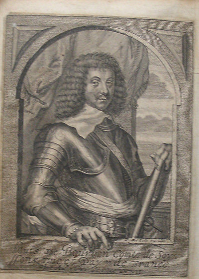 antique print (prent). - Louis de Bourbon.
