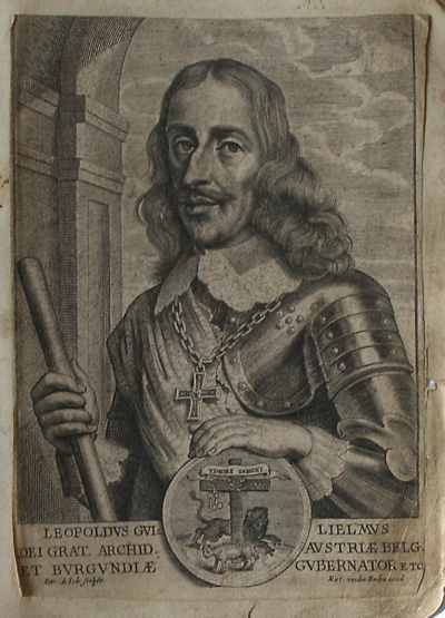 antique print (prent). - (Leopold I). Leopoldus d.g. roman imperator German Hungar Bohem (..). Verso: (Leopold William of Austria ) Leopoldus Guilelmus dei grat archid Austriae (..)