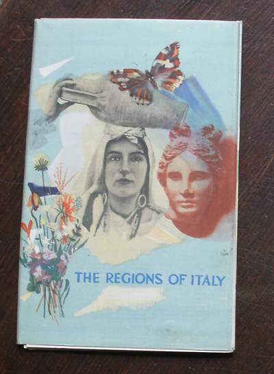 map. kaart. - The regions of Italy.