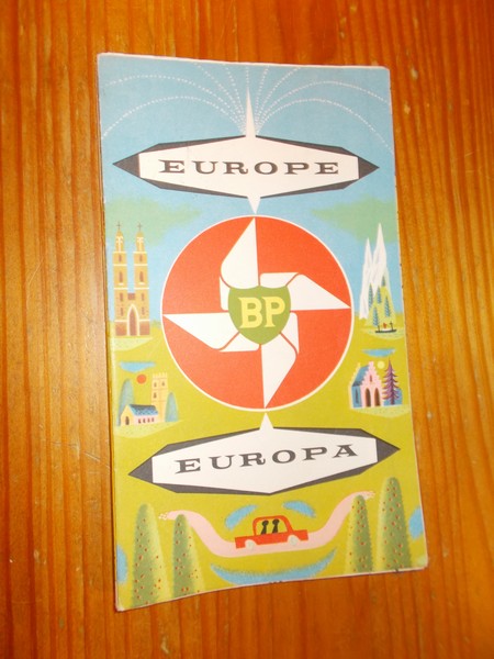 map. kaart. - Europa. Europe. British Petroleum Touring Service.