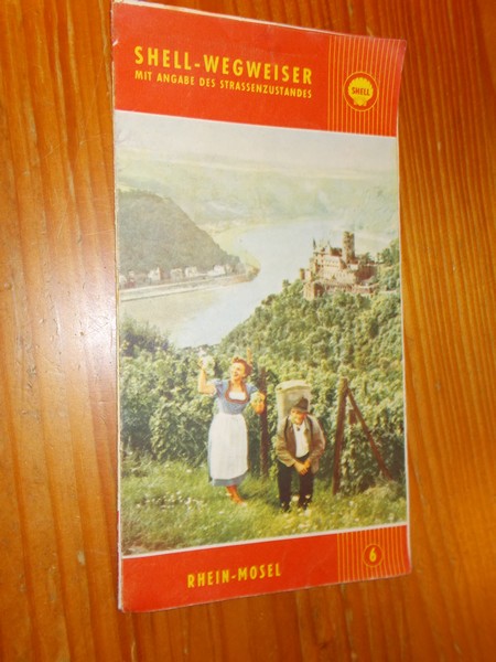 map. kaart. - Shell Wegweiser 6. Rhein Mosel.