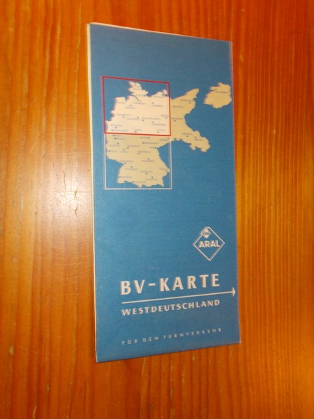 map. kaart. karte. - Westdeutschland. BV-Karte. Fur den Fernverkehr.