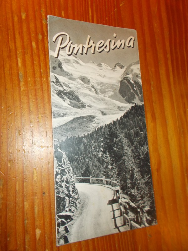 FLURY AND B. SCHOCHER (Photogr), - Pontresina. Map/brochure.