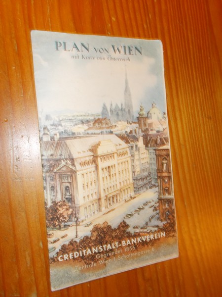 kaart. map. - Plan von Wien mit Karte von Oesterreich. Freytag Berndt.