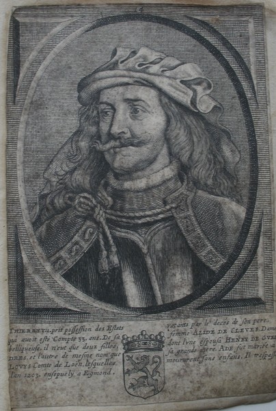 antique print (prent) - (Dirk VII) Thierry VII.