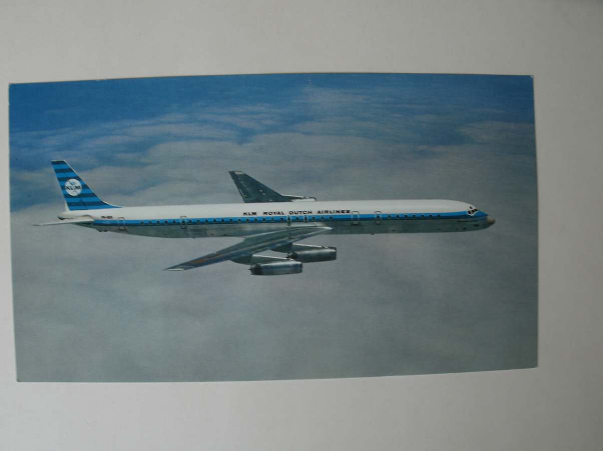 postcard. ansichtkaart. postkarte. - KLM. The super dc-8-63