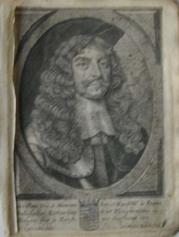 antique print (prent). - Anthoine duc de Gramont Pair et marechal de France (..).