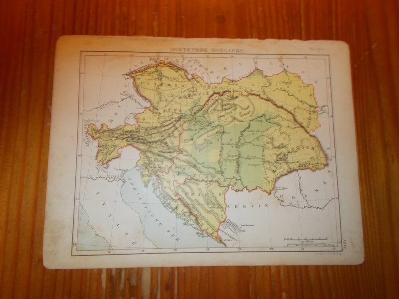 antique map. kaart. carte. - Oostenrijk Hongarije (Austria Hungary)