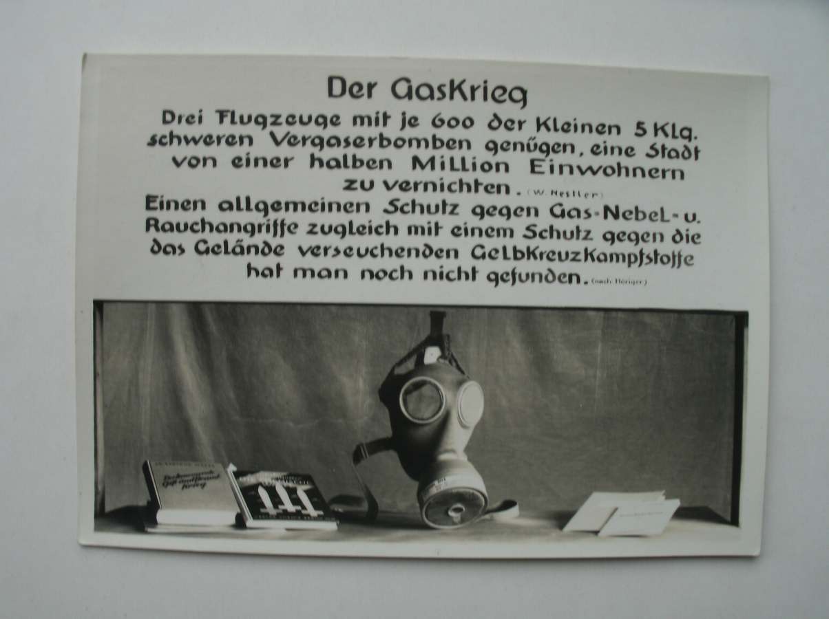 ansichtkaart. postcard. postkarte. - Der Gaskrieg (..)