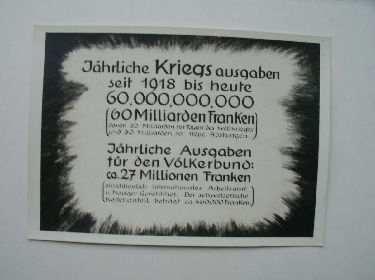 ansichtkaart. postcard. postkarte. - Jarhliche Kriegsausgaben seit 1918 (..).