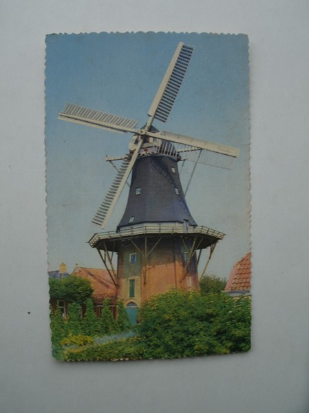postcard. ansichtkaart. postkarte. - (Molen). Mensingeweer. Korenmolen Hollands Welvaart.