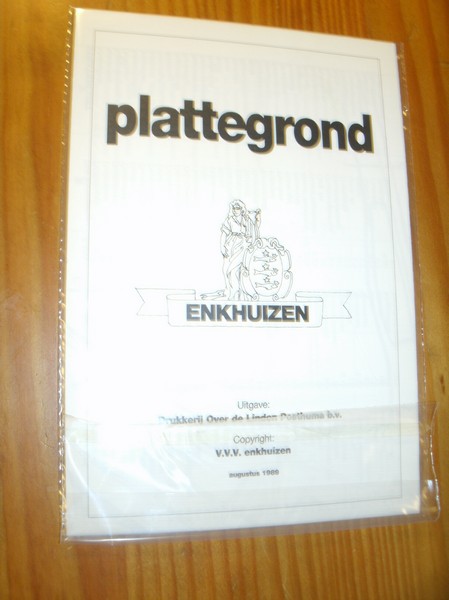 kaart. map. - Plattegrond Enkhuizen.