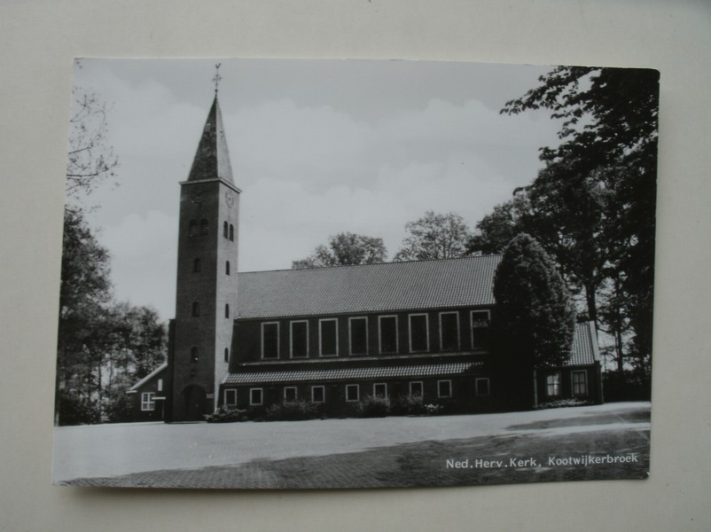 postcard. ansichtkaart. postkarte. - Ned. Herv. Kerk, Kootwijkerbroek.