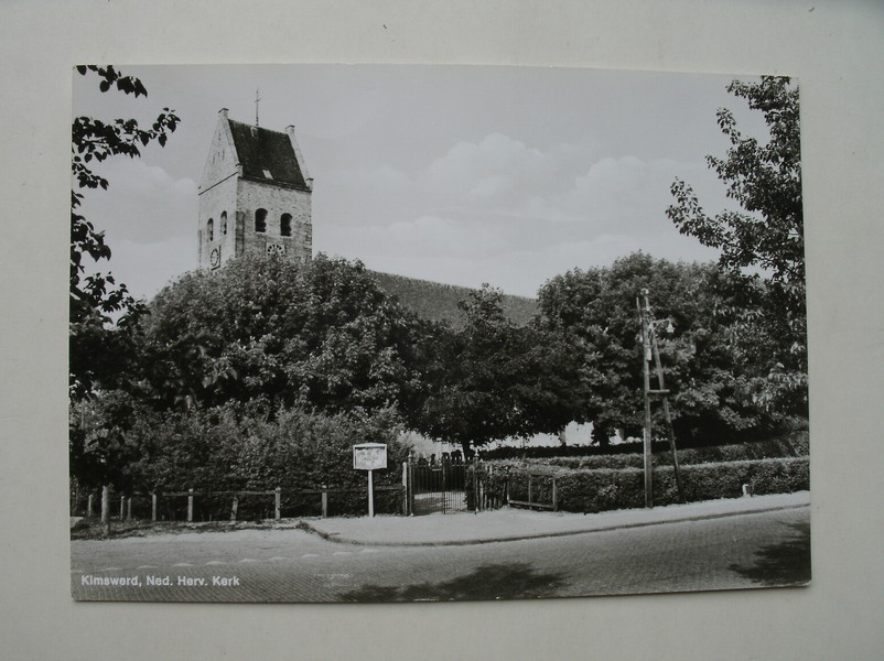 postcard. ansichtkaart. postkarte. - Kimswerd, Ned. Herv. Kerk.