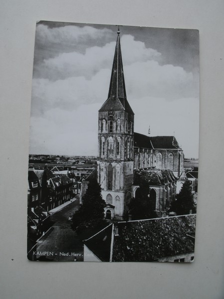 postcard. ansichtkaart. postkarte. - Kampen, Ned. Herv. Kerk.