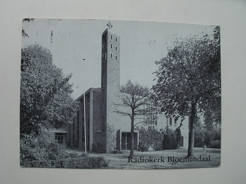 postcard. ansichtkaart. postkarte. - Radiokerk. Bloemendaal.