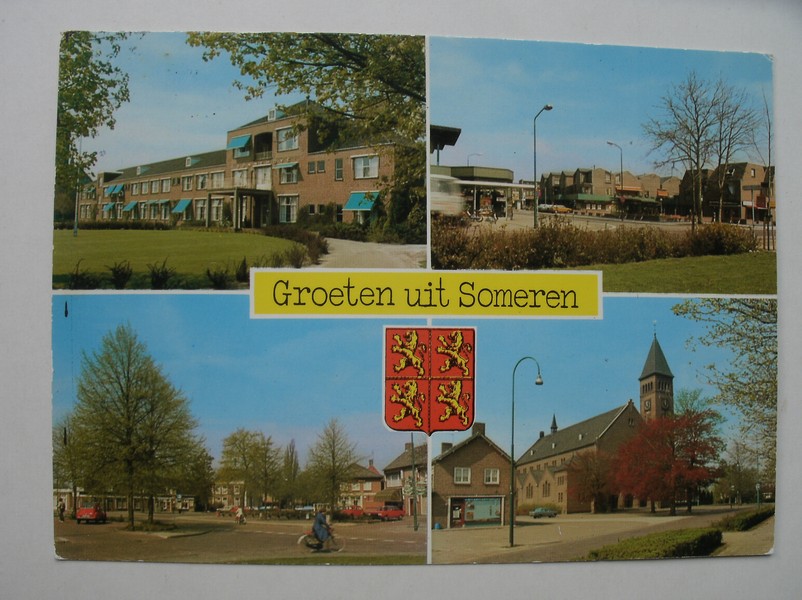 postcard. ansichtkaart. postkarte. - Groeten uit Someren.