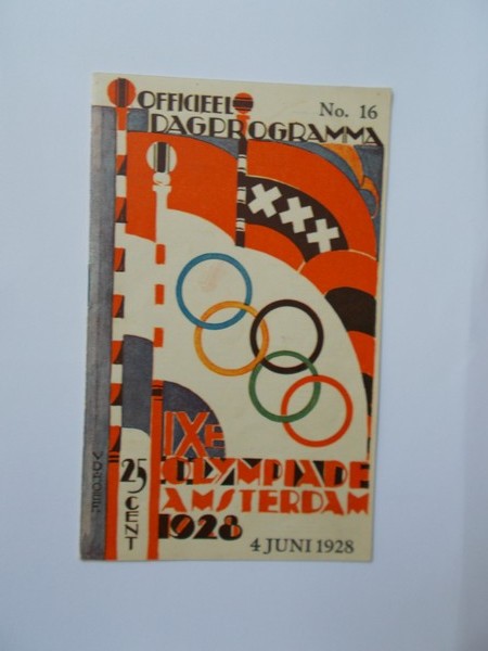 nn - (Voetbal, Soccer, Football Program, Olympics, Olympische spelen) Officieel dagprogramma no. 16. IXe olympiade Amsterdam 1928.