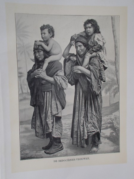 antique print (prent). - Bedouienen vrouwen.