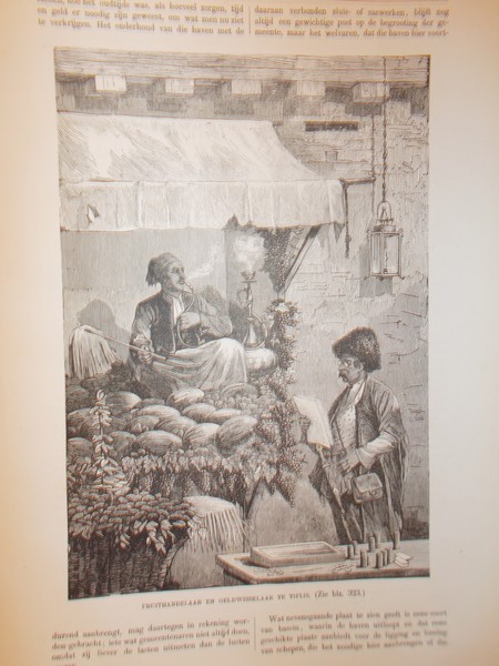 antique print (prent) - Fruithandelaar en Geldhandelaar te Tiflis (Tblisi).