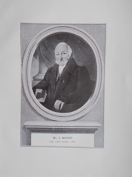 antique print (prent) - Mr. J. Bondt.