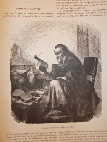 antique print (prent) - Antonio Stradivari. (Stradivarius).