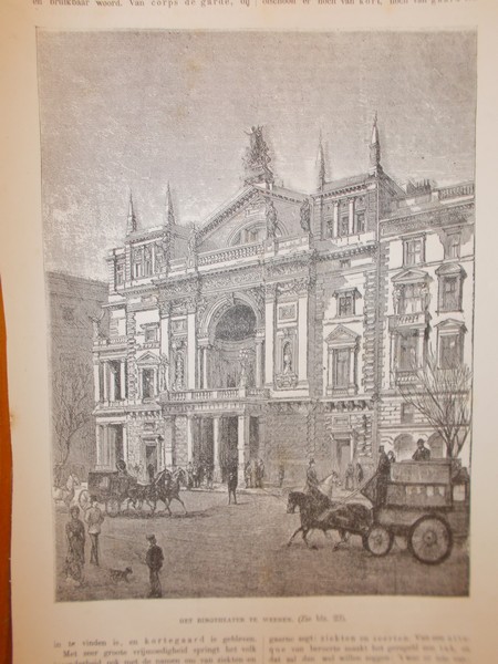 antique print (prent) - Het ringtheater te Weenen (Wenen).