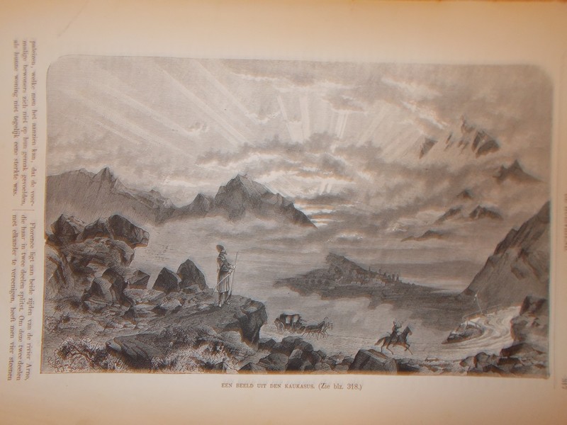 antique print (prent) - Een beeld uit den Kaukasus.