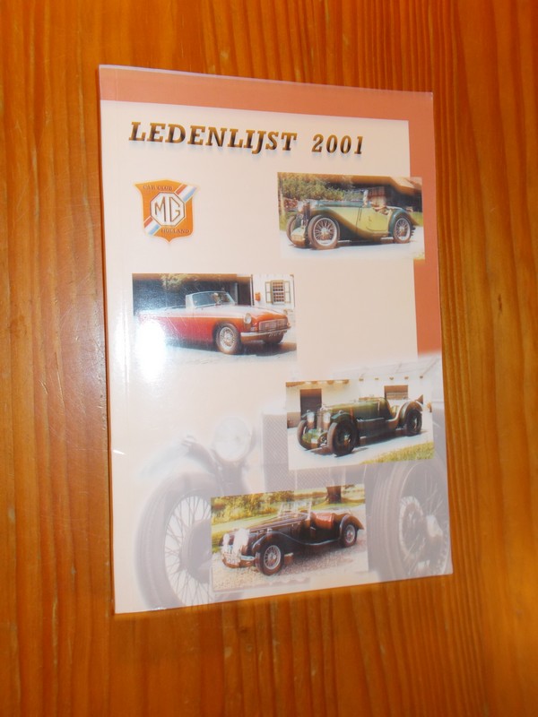red. - MG carclub Holland. Ledenlijst 2001.