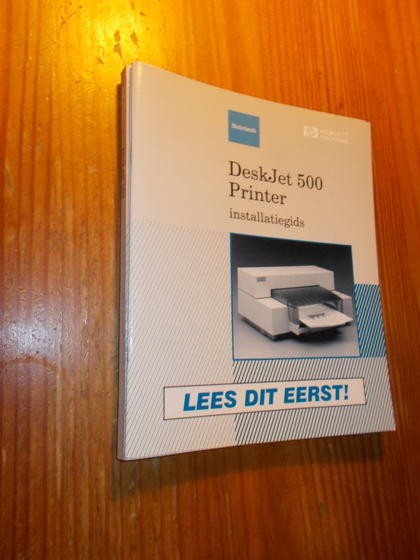 red. - Hewlett Packard Deskjet 500 printer. Handleiding & installatiegids.