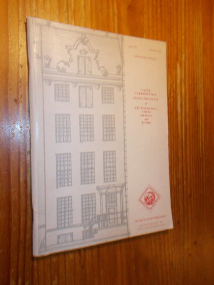 ED.- - Jacques Schulman. Fixed pricelist of archaeology, coins, medals and books.
