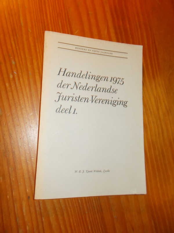 RED.- - Handelingen 1975 der Nederlandse Juristen-Vereniging.