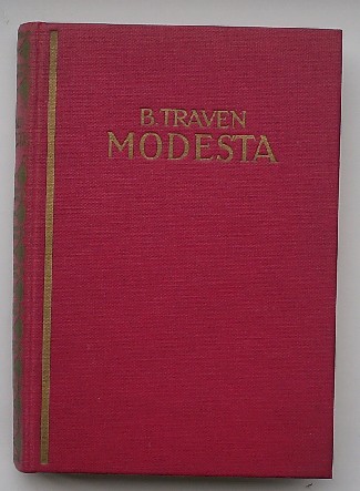 TRAVEN, B., - Modesta. (Dutch)